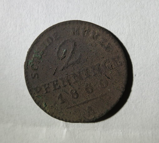 2 Pfennige Scheidemünze